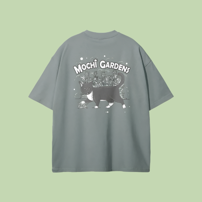 "Head / Grayscale Logo" Oversize Loose Fit T-Shirt - 275 GSM