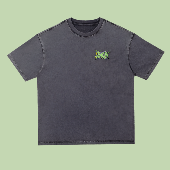 Purple Nug x Head | Heavyweight Acid Wash Mochi Gardens Tee - 300 GSM