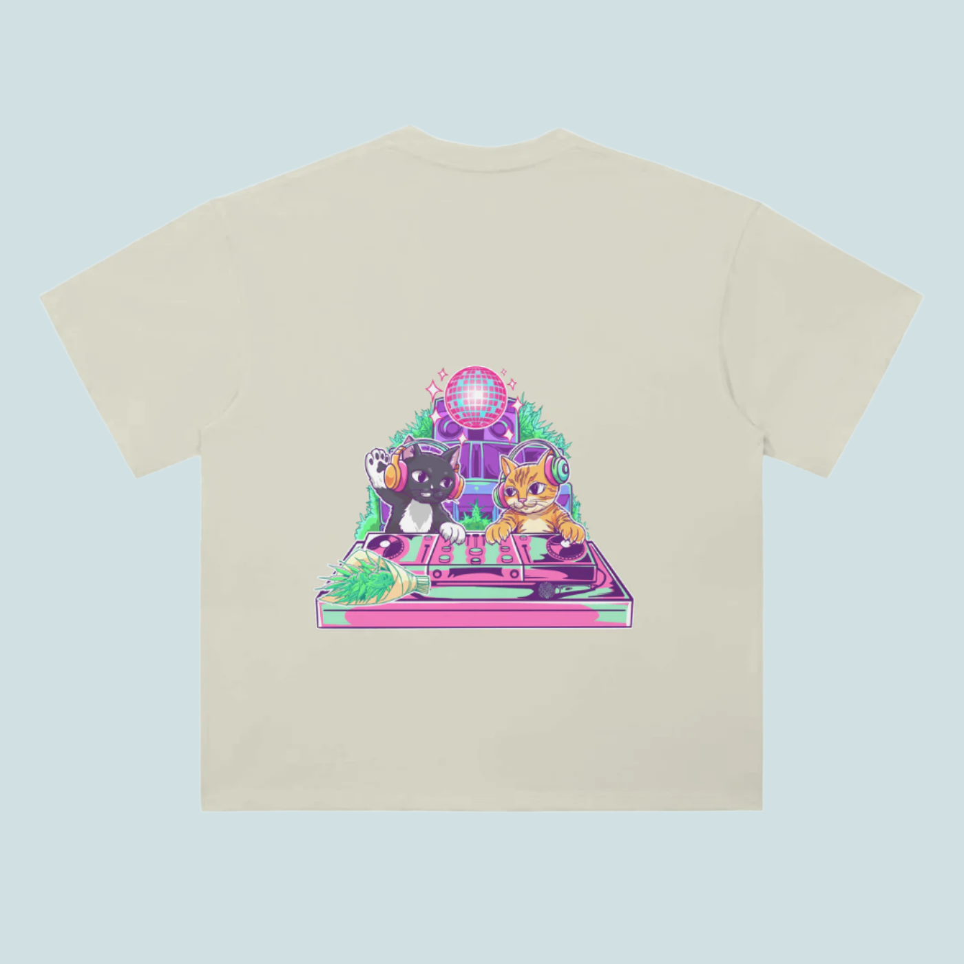 BOUQS&CATS Drop Shoulder T-Shirt - 300 GSM