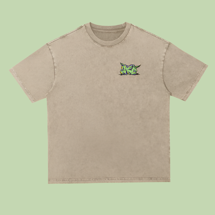 Purple Nug x Head | Heavyweight Acid Wash Mochi Gardens Tee - 300 GSM