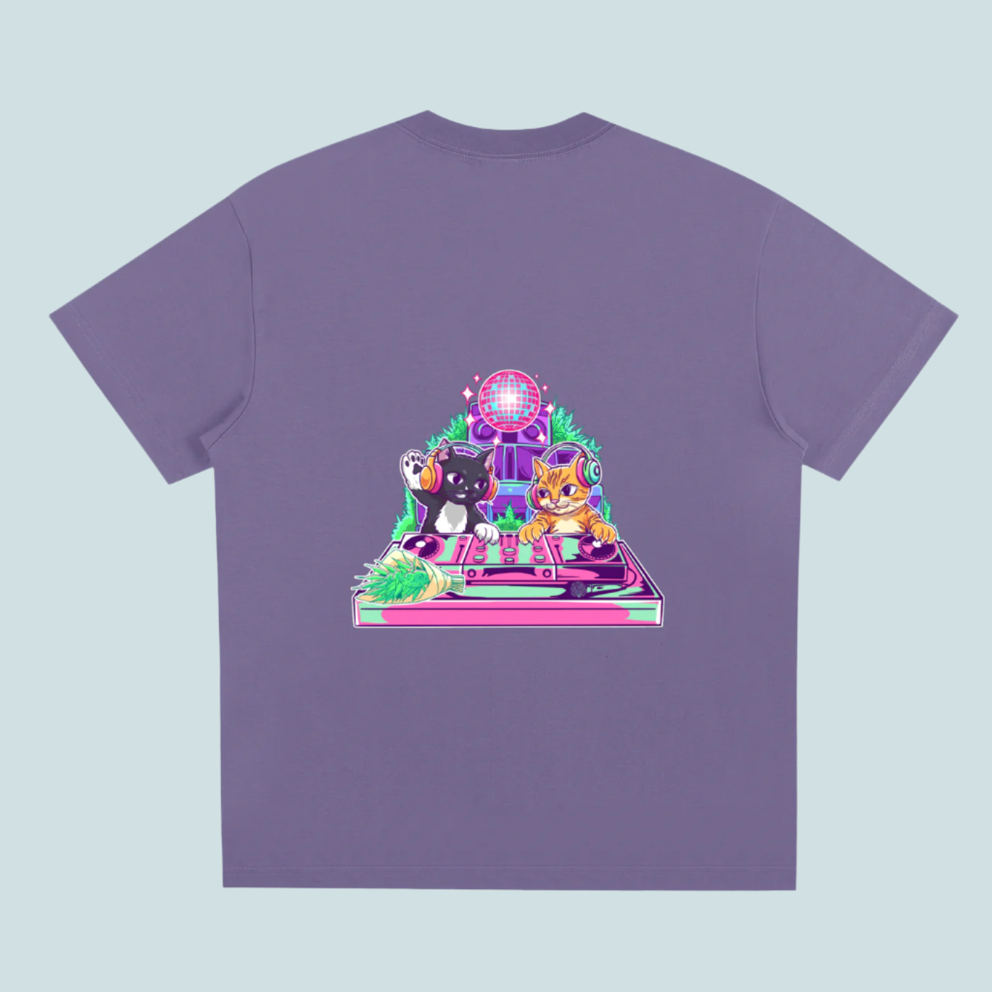 House Music Cats | BOUQS&CATS Sorona Quick-Dry Cooling Tee - 240 GSM
