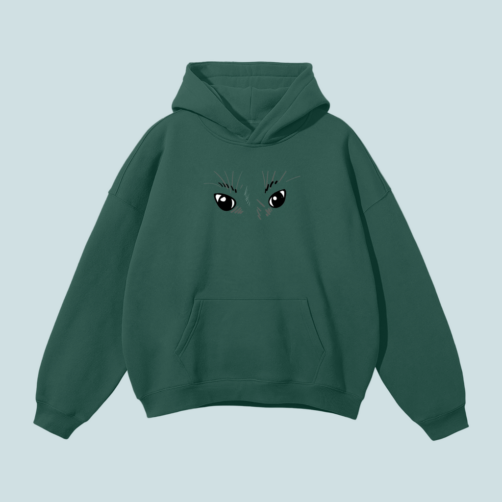 Eyes x House Cats | Streetwear Fleece  BOUQS&CATS Hoodie -350 GSM