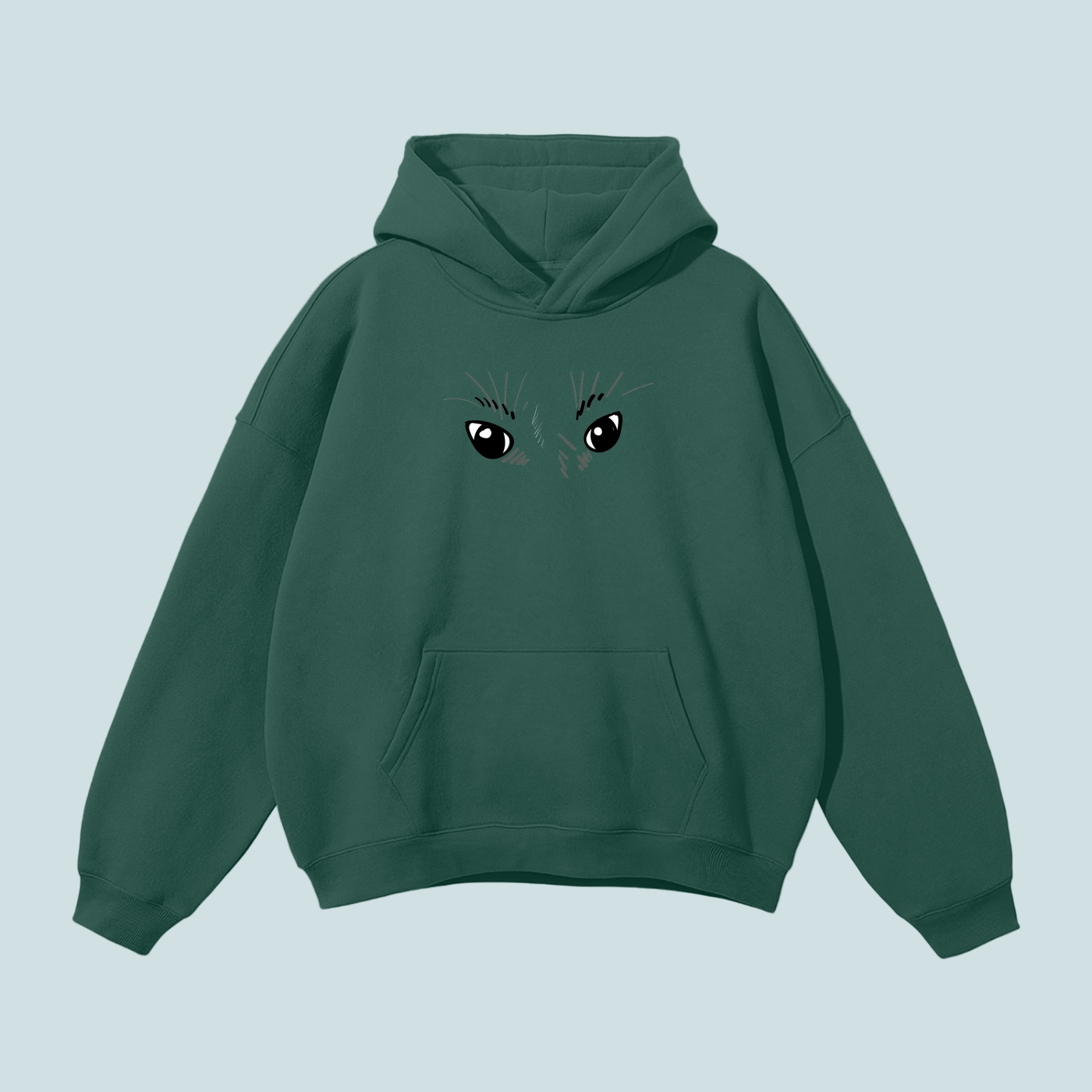 Eyes x House Cats | Streetwear Fleece  BOUQS&CATS Hoodie -350 GSM
