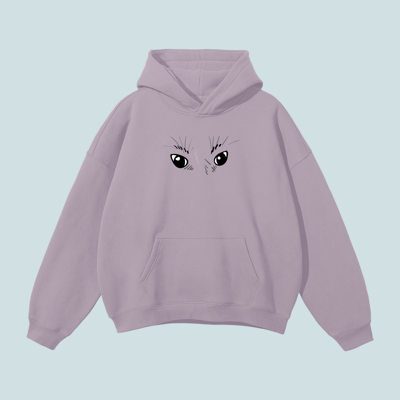 Eyes x House Cats | Streetwear Fleece  BOUQS&CATS Hoodie -350 GSM