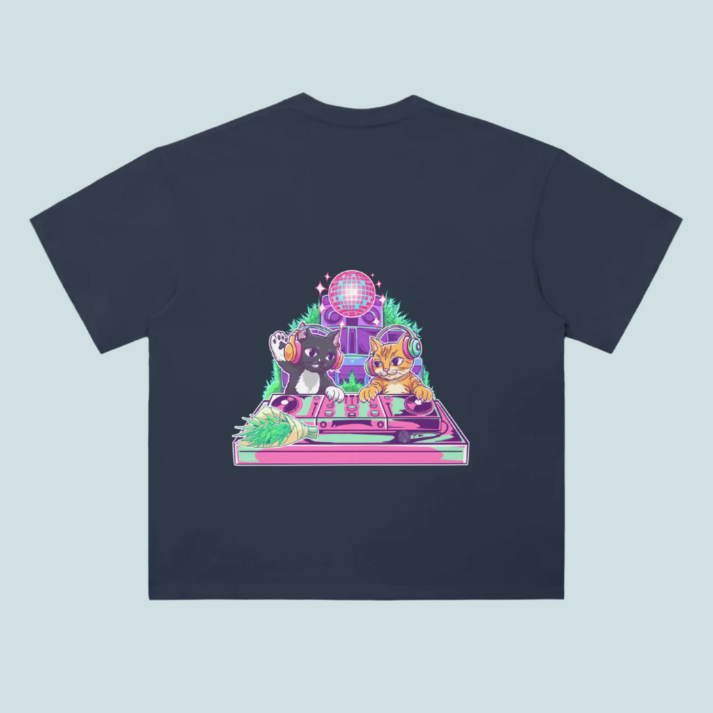 BOUQS&CATS Drop Shoulder T-Shirt - 300 GSM