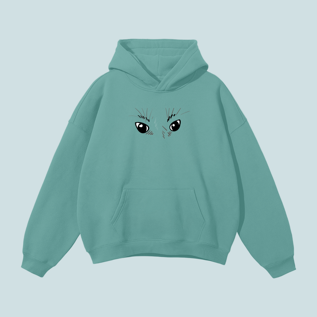 Eyes x House Cats | Streetwear Fleece  BOUQS&CATS Hoodie -350 GSM
